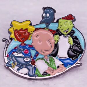 Doug 1991 Nickelodeon Enamel Metal Pin, Nostalgia Enamel Pin